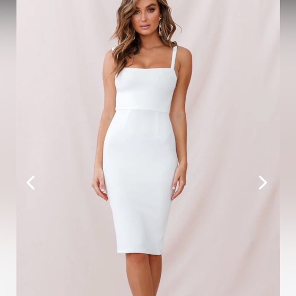 Selfie Leslie Georgia Square Neckline Midi Dress - Picture 4 of 9